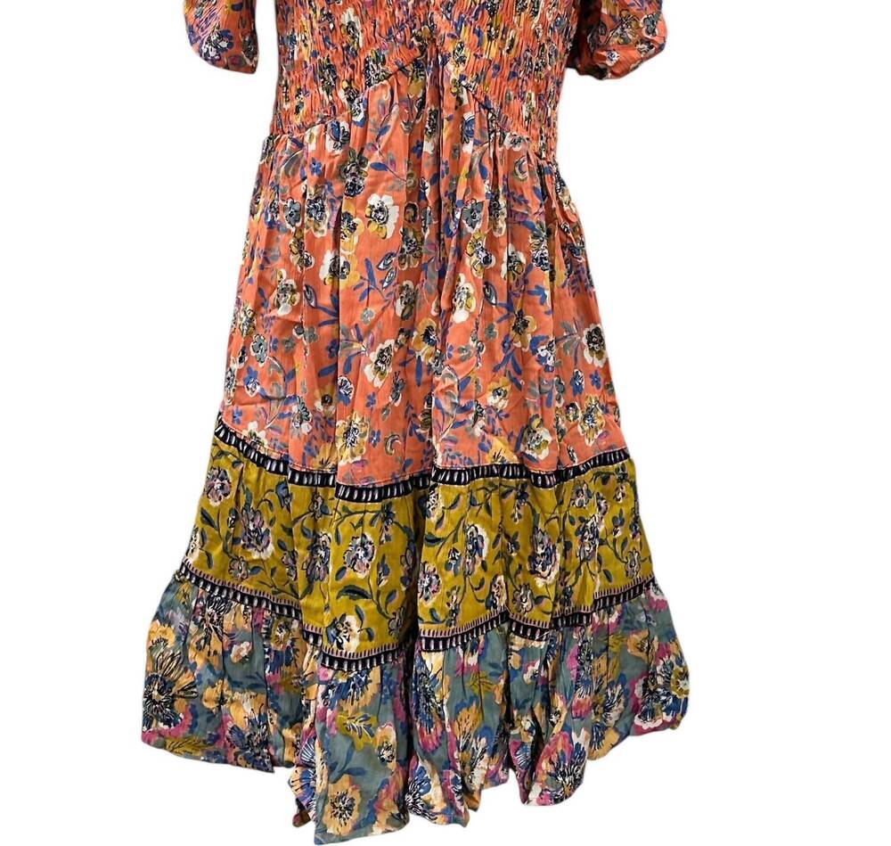 NEW ANGIE women's daisey dress in orange